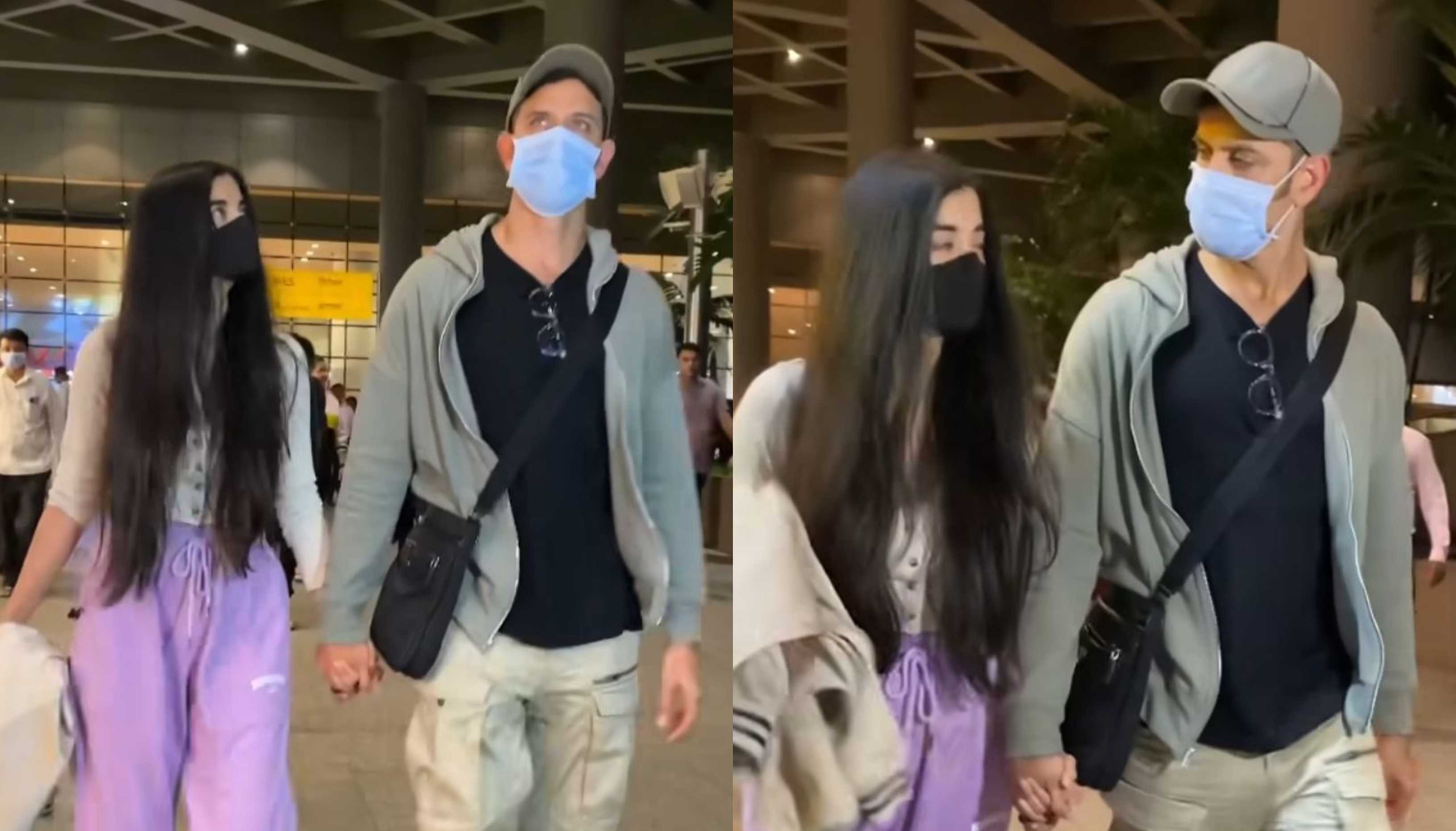 Hrithik Roshan and Saba Azad return from their exotic holiday hand in hand; are they planning to tie the knot soon?