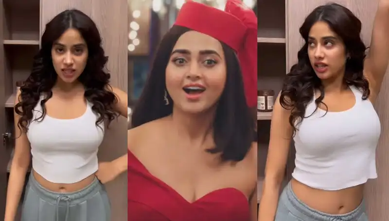 Tejasswi Prakash inspires Janhvi Kapoor to maintain her figure, latter recreates scene from Naagin 6; watch