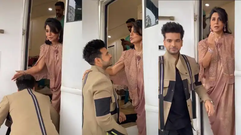 Karan Kundrra rushes to touch Neetu Kapoor's feet on Dance Deewane Juniors set; latter dances to Shamshera’s beats