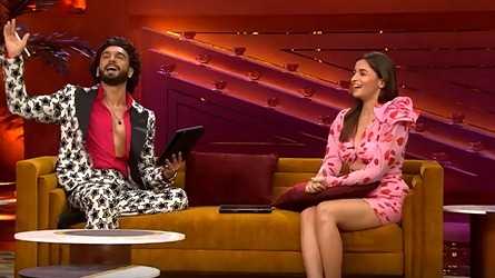 Koffee With Karan 7 promo: Alia Bhatt breaks a myth about marriage and Ranveer Singh threatens to leave the show, watch video