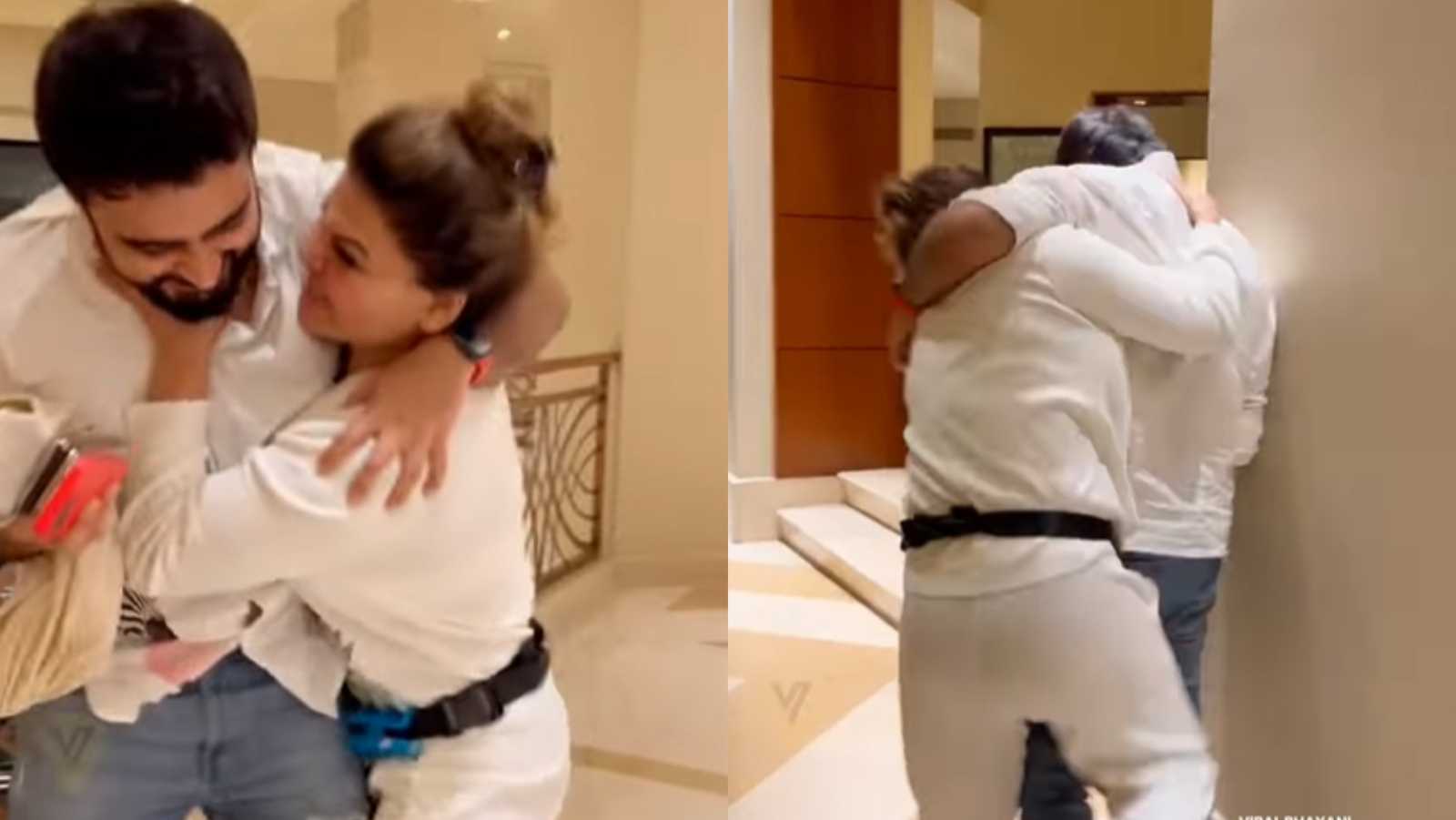 Rakhi Sawant and beau Adil's fake wrestling leaves the netizens in awe, fan says 'finally she is so happy'