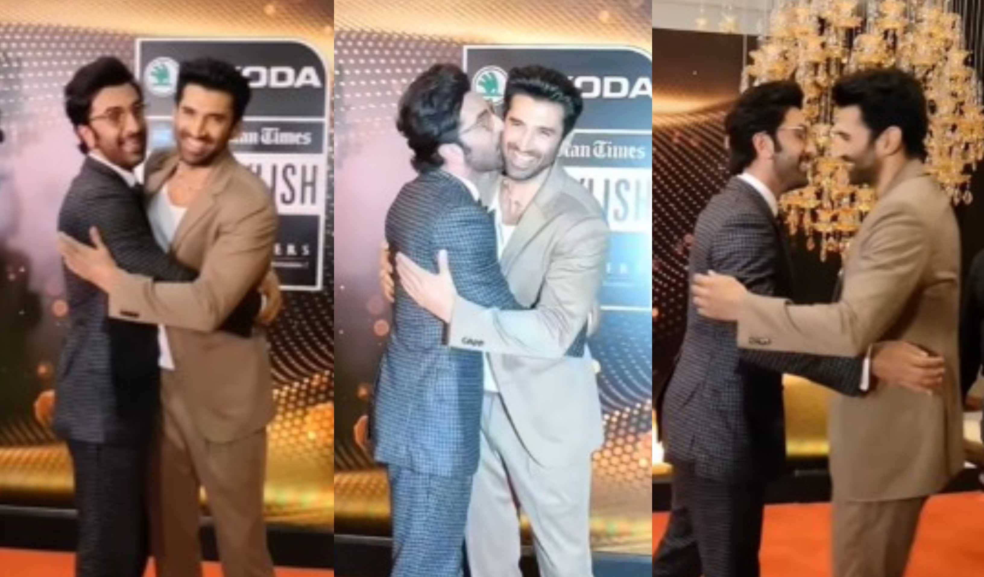 Aditya Roy Kapur Gets A Kiss From Ranbir Kapoor At HT India’s Most ...