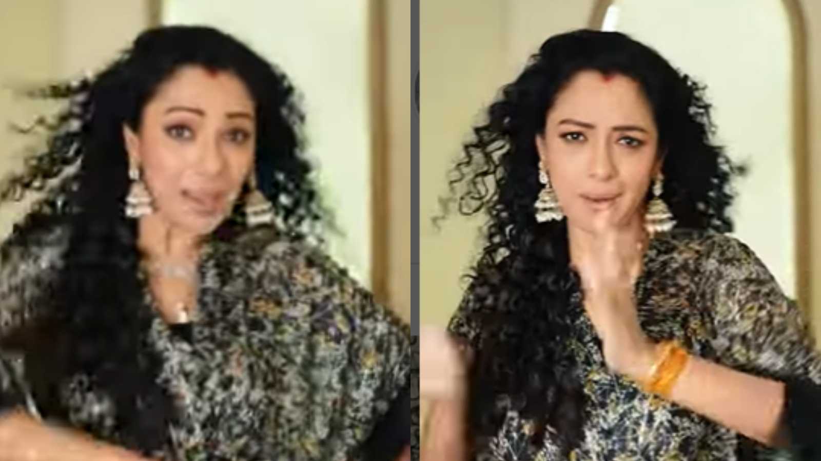 Anupamaa's Rupali Ganguly is a visual delight as she grooves to 'Kajra Mohabbat Wala', fan says 'Anuj ka haal behaal ho jata'