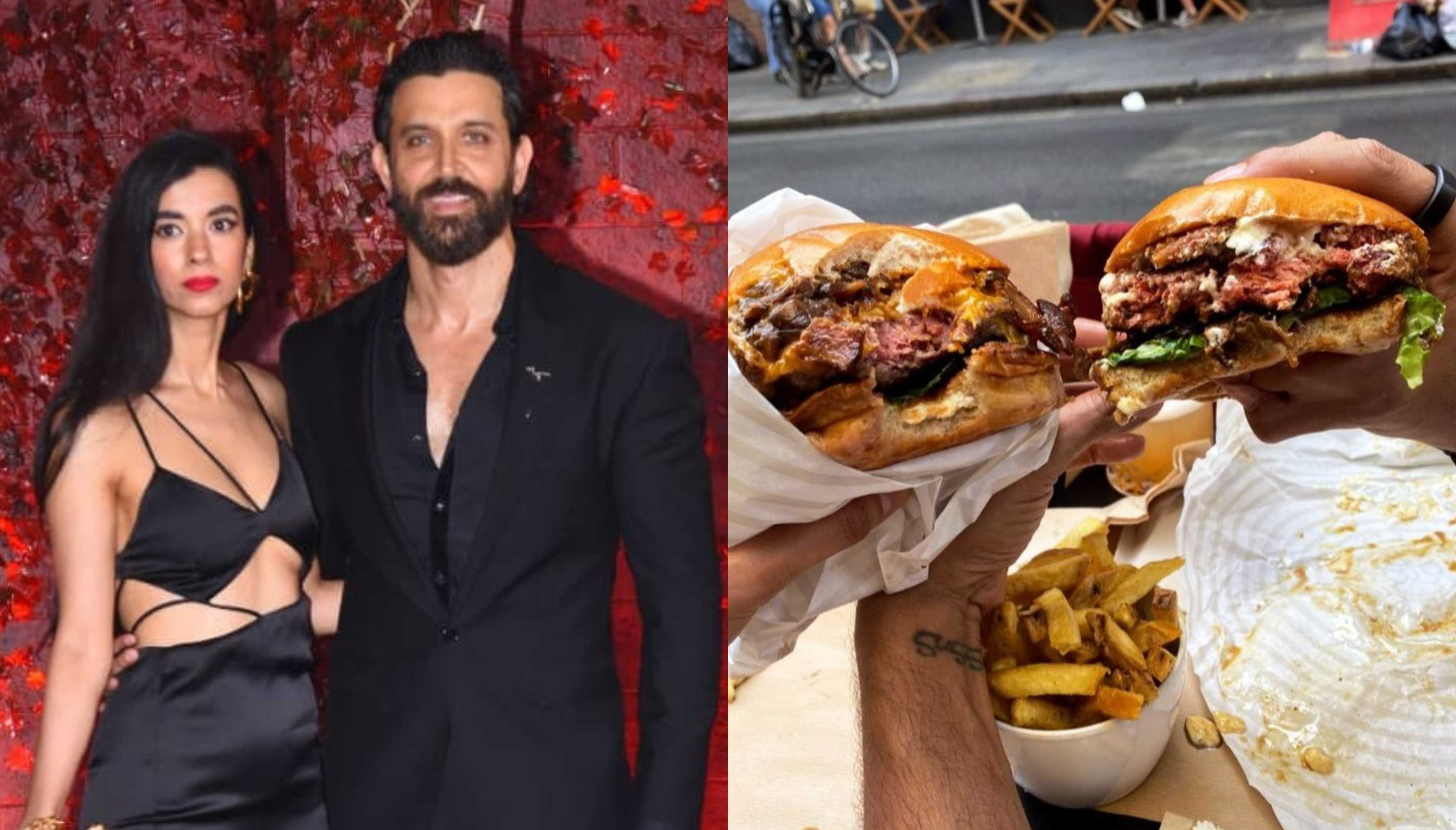 After Paris, Hrithik Roshan and Saba Azad make a stop in London to feast on burgers