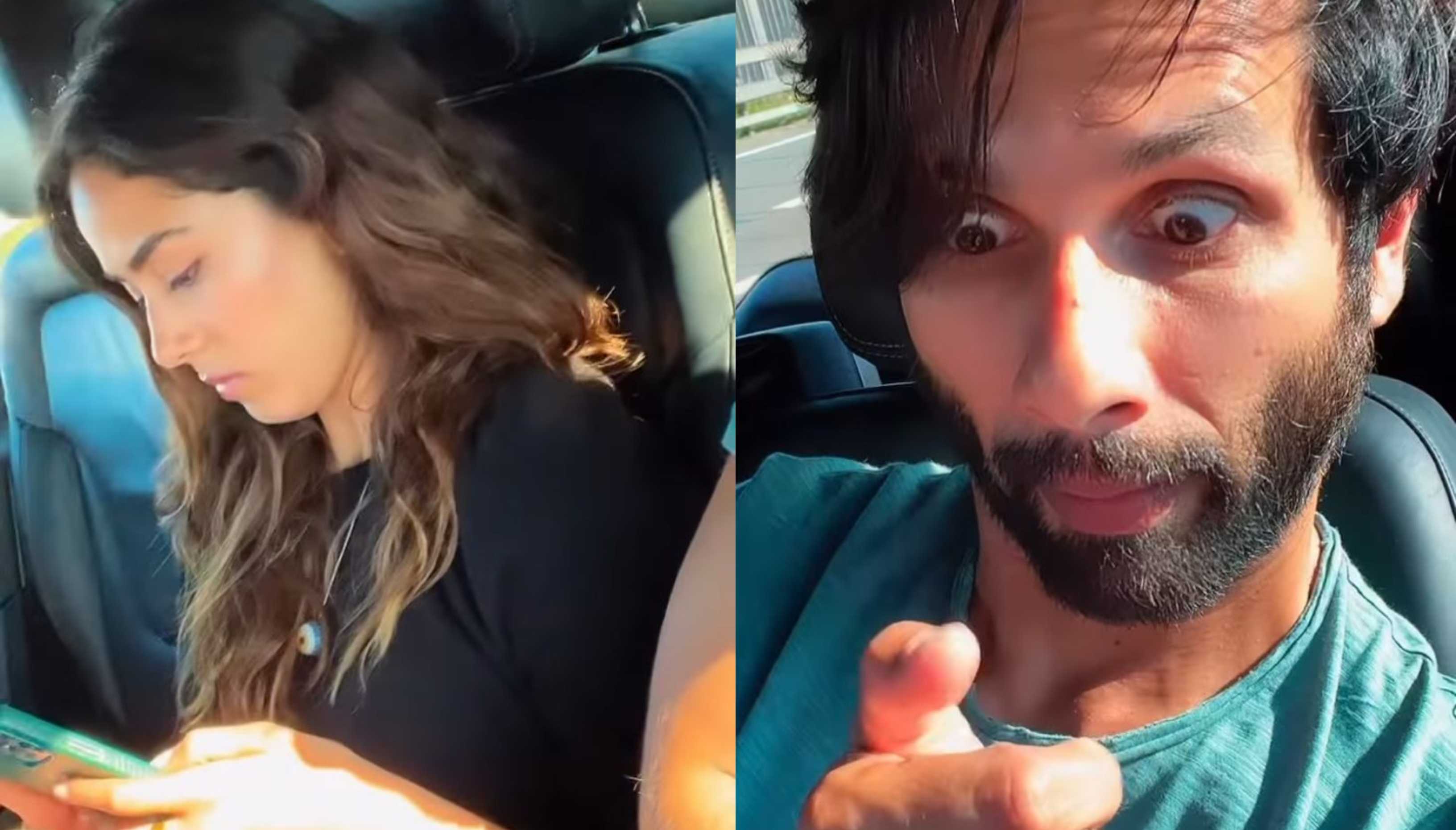 Shahid Kapoor hilariously mimics wife Mira Rajput while she’s busy on her phone; watch