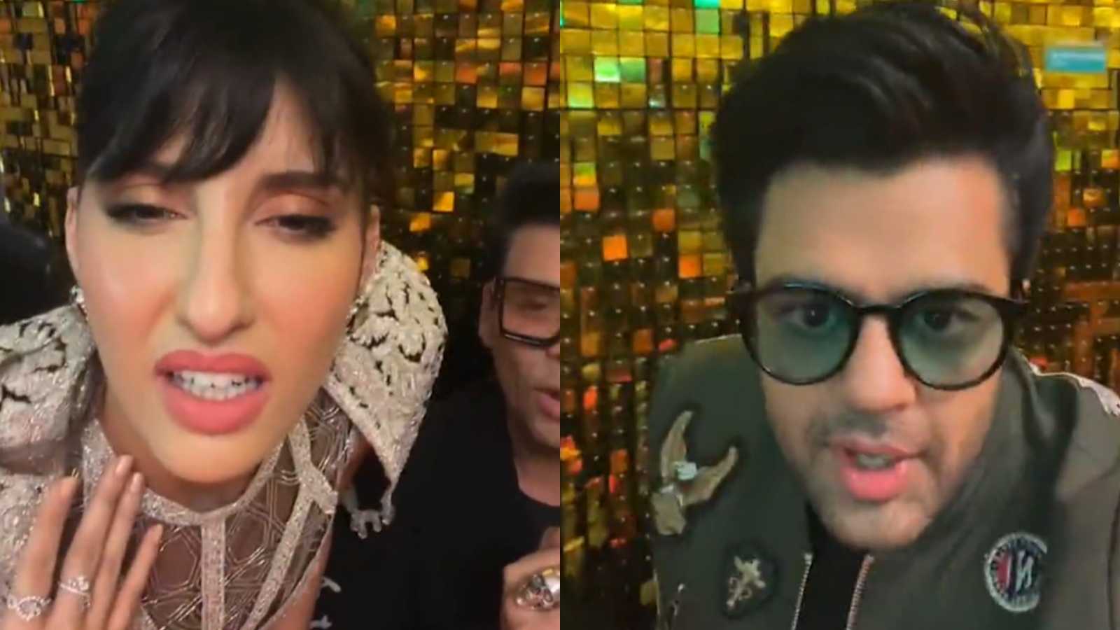 See what happened when Nora Fatehi told Maniesh Paul 'Oh my god, you're very ugly' at the Jhalak Dikhhla Jaa 10 bash