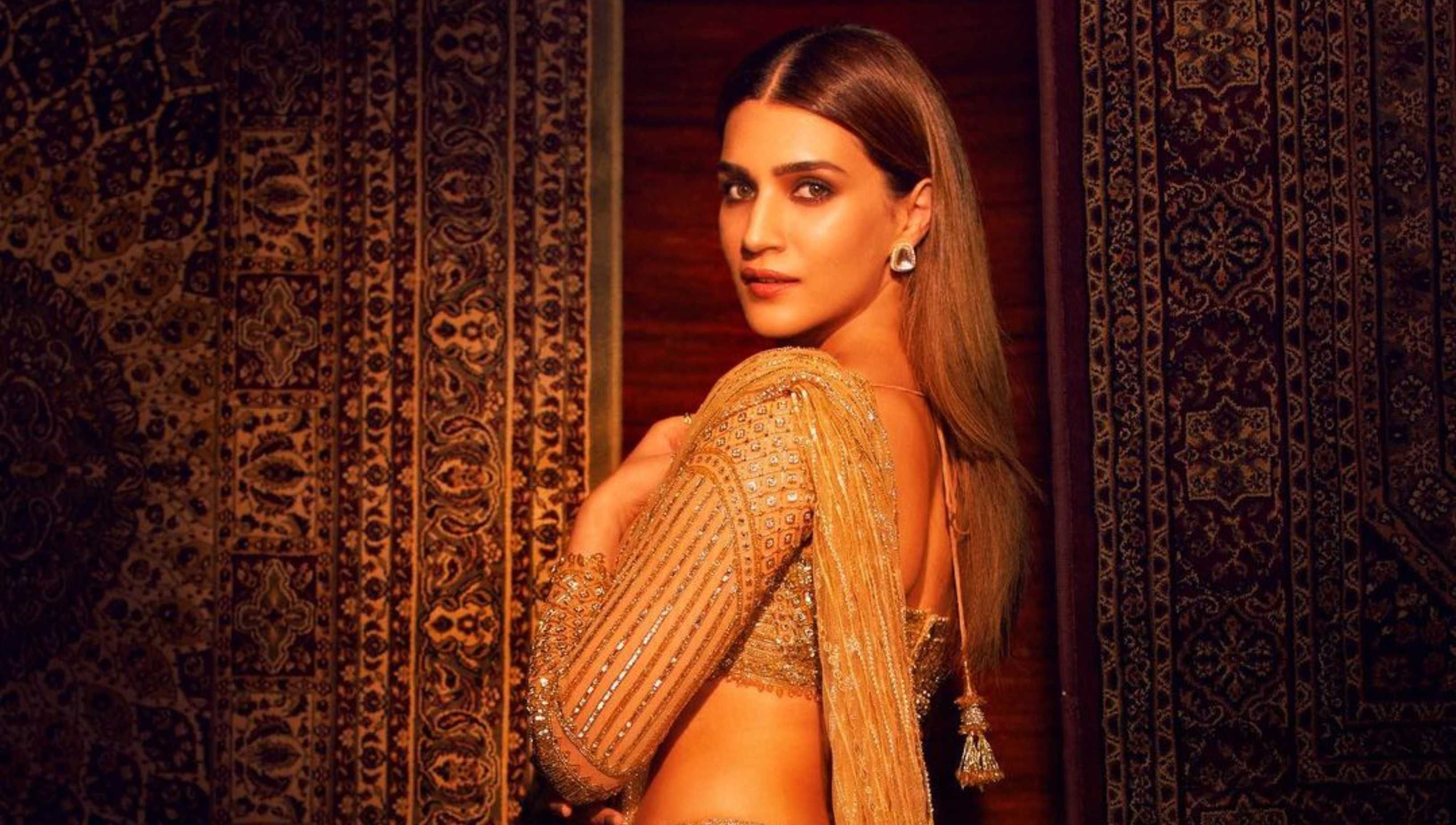 Kriti Sanon Radiates Golden Glamour on the Cover of HELLO! India's December  Issue