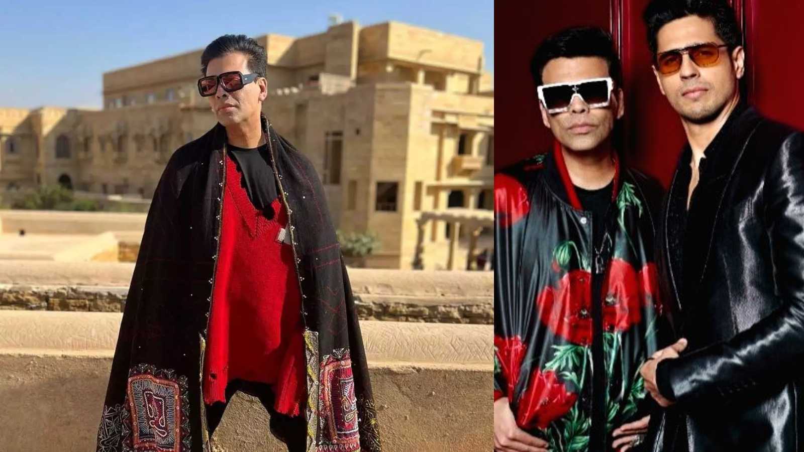 Sidharth Malhotra reimagines Gangs of Wasseypur starring Karan Johar in a 'Gucci shawl' and it's our favourite Koffee With Karan moment
