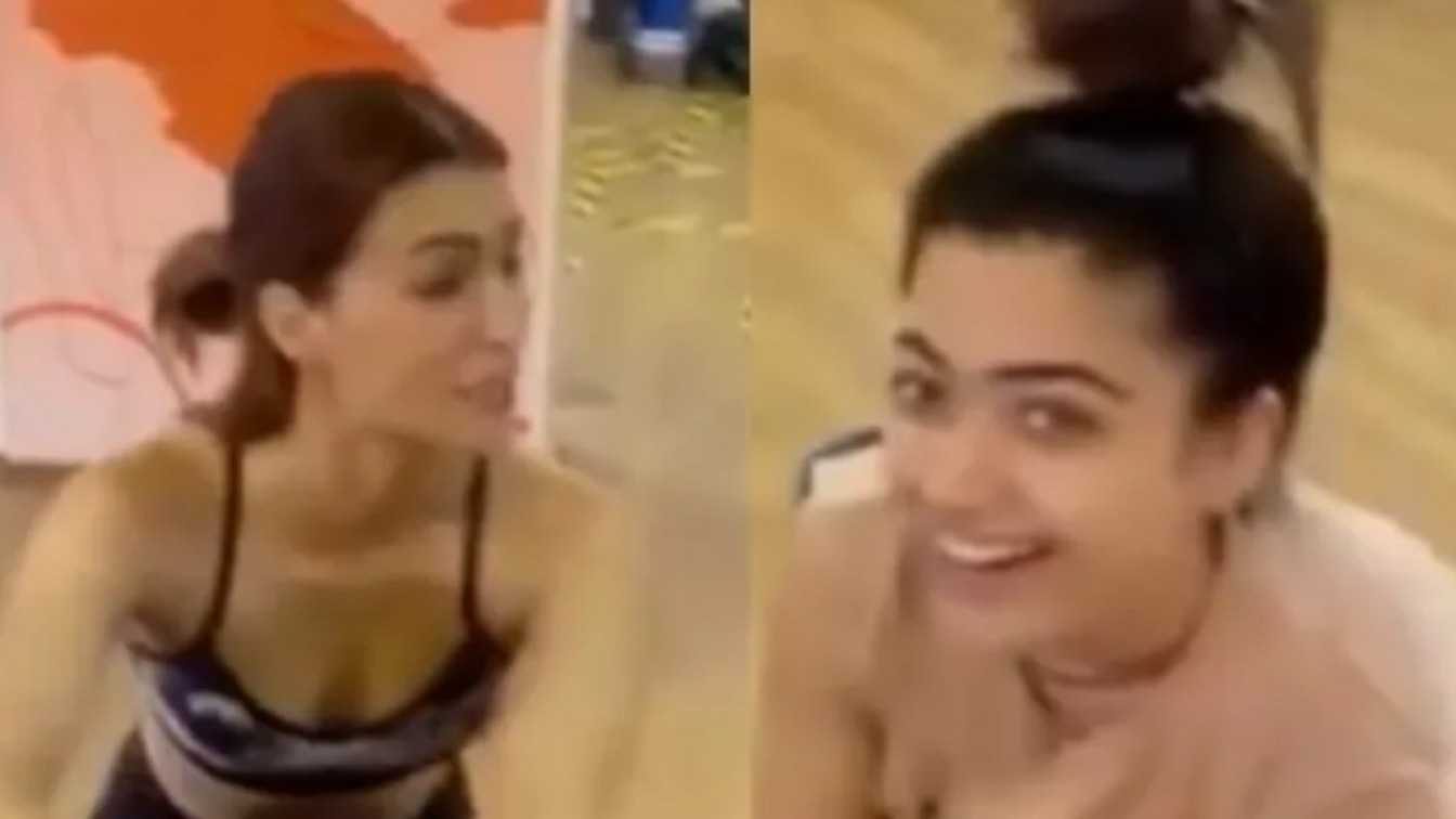 Rashmika Mandanna tells her fitness coach 'don't disturb' as she discusses 'world problems' with Kriti Sanon in gym; Watch