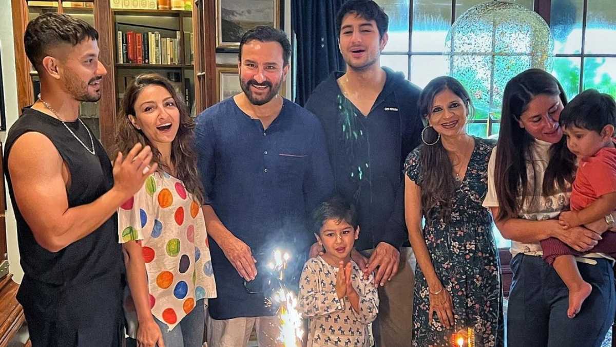 Saif Ali Khan's birthday bash is all about family bonding, togetherness and a double yummylicious birthday cake