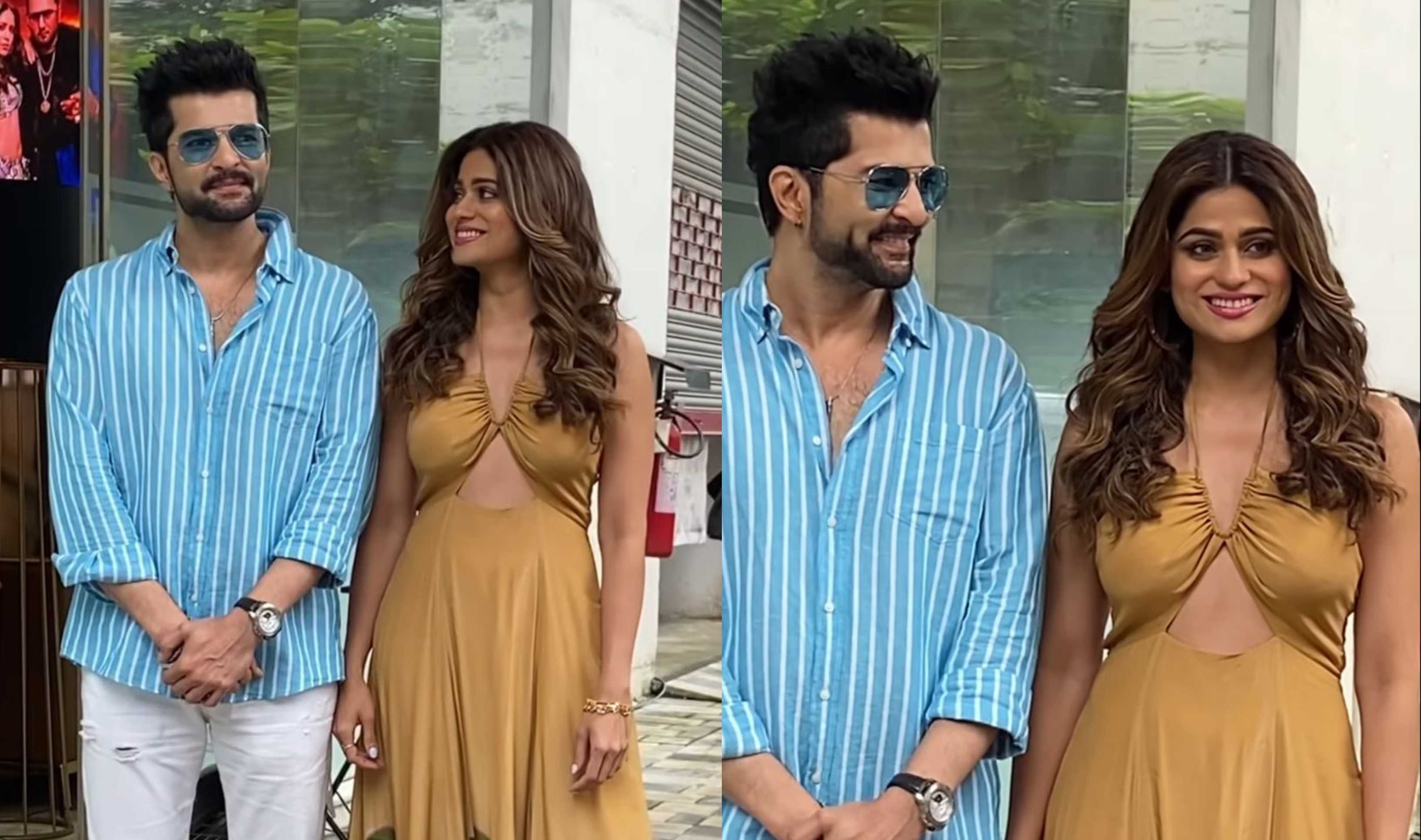 Shamita Shetty and her ex Raqesh Bapat can’t stop smiling as they reunite to promote their music video; watch
