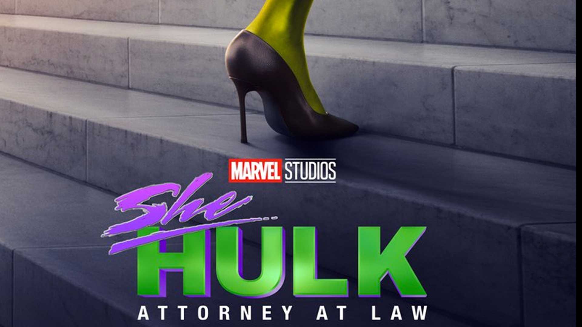 She-Hulk: Attorney at Law new promo still and art gives us our best look at the hero in full costume