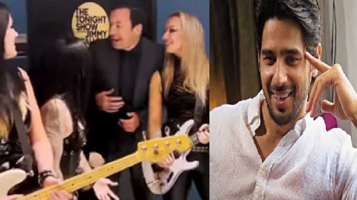 Hey what fun! Sidharth Malhotra surprised to find Jimmy Fallon and Demi Lovato grooving to his song Kala Chashma