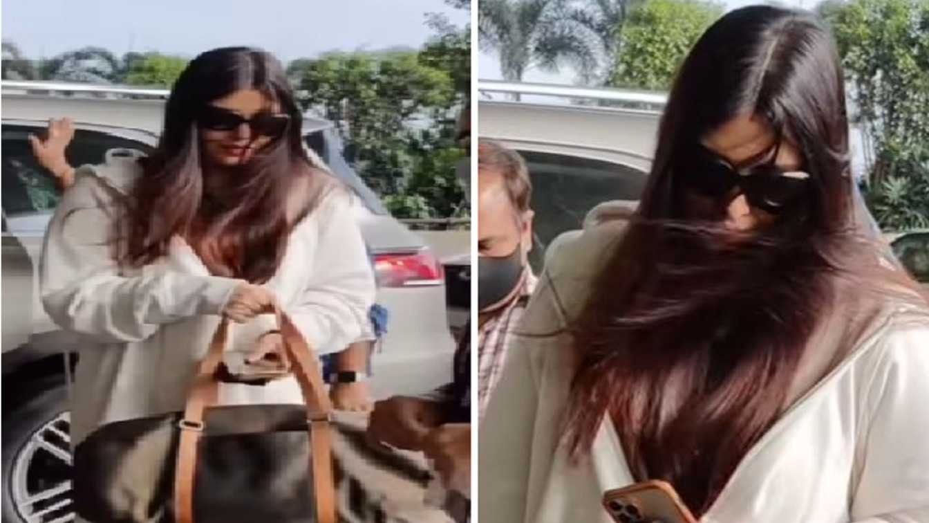 'Is that look to hide her heavy face?': Netizens left wondering after Aishwarya Rai Bachchan's latest outing