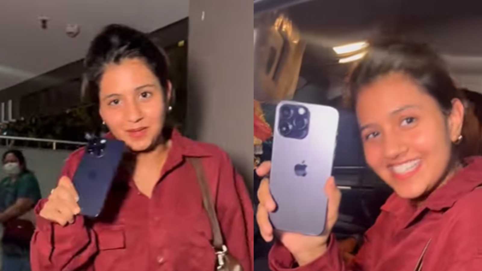 'MMS acha shoot hoga' : Netizens brutally troll Anjali Arora as she flaunts her new iPhone 14