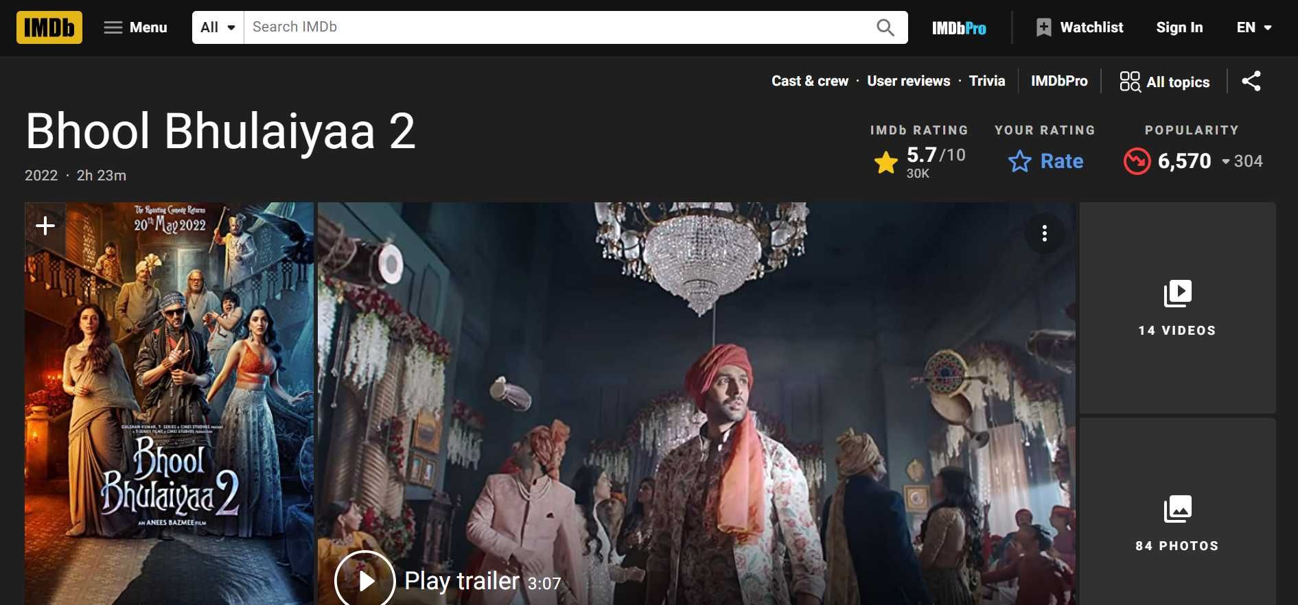 Bhool Bhulaiyaa 2 (2022) - Full Cast & Crew - IMDb