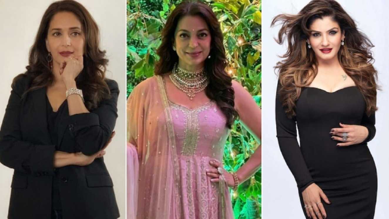 Madhuri Dixit believes she along with Juhi Chawla and Raveena Tandon are doing much-evolved characters than 90s heroes