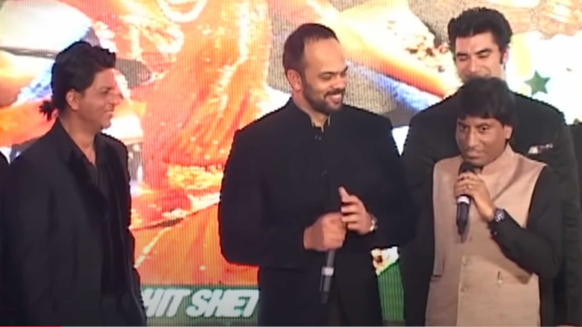 जब राजू श्रीवास्तव ने शाहरुख खान और रोहित शेट्टी को हंसा हंसा कर किया था लोटपोट, देखिए वीडियो