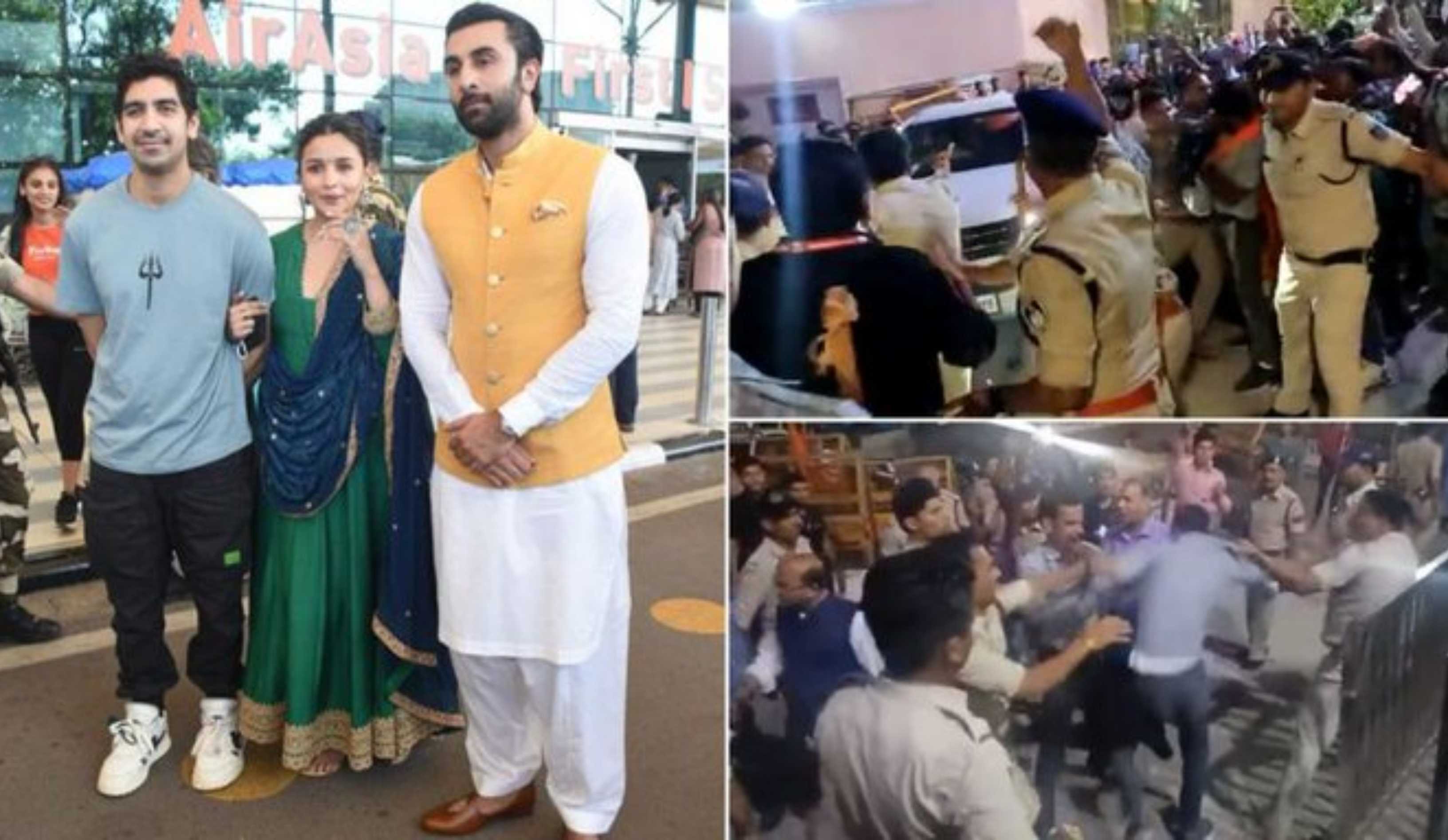 Ranbir Kapoor, Alia Bhatt leave without darshan after protest broke out at Ujjain's Mahakal Temple; here's what happened