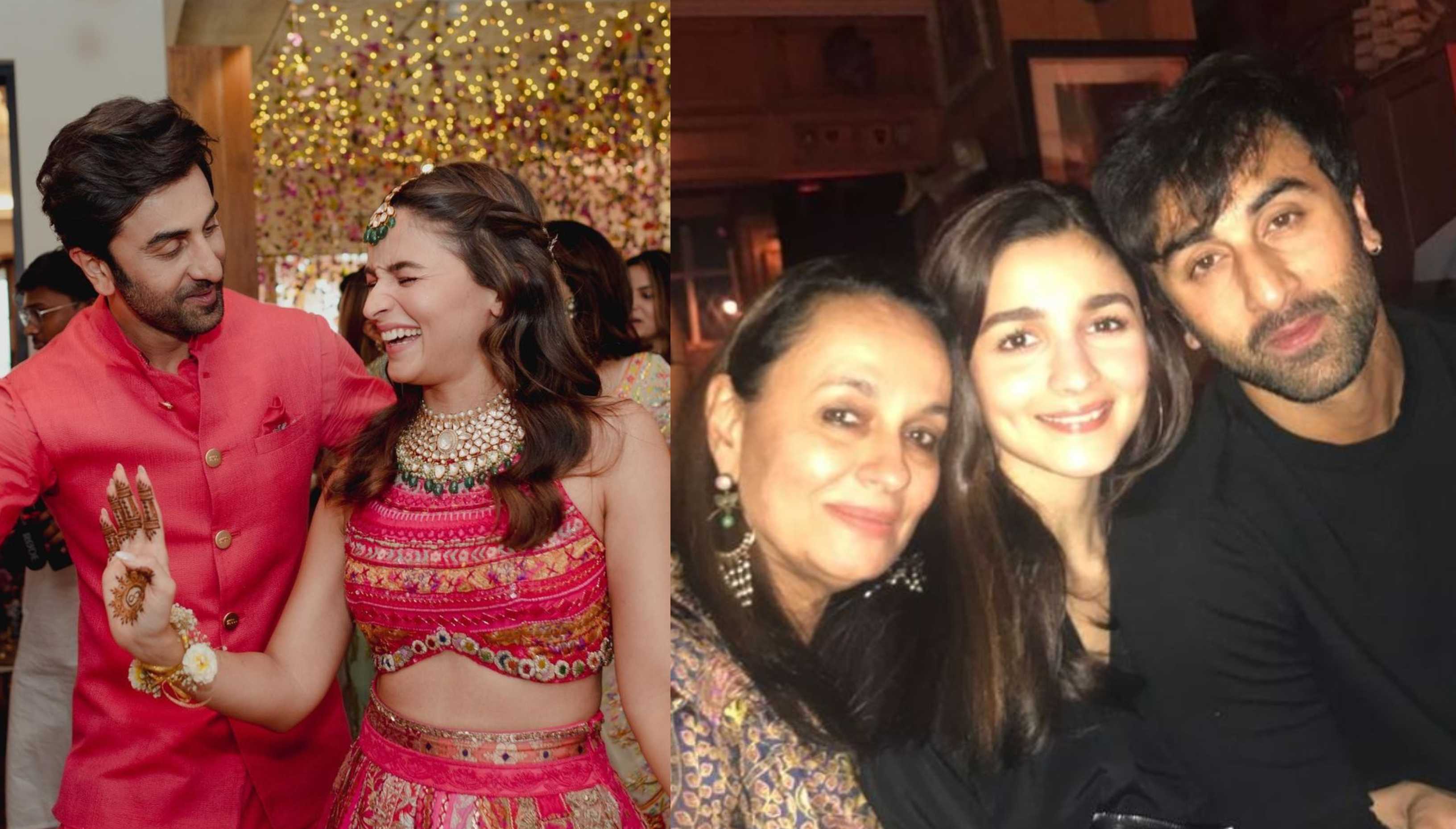 Alia Bhatt gives a peek into her ‘baby’ Ranbir Kapoor’s 40th birthday bash; Shaheen & Soni Razdan drop unseen snaps