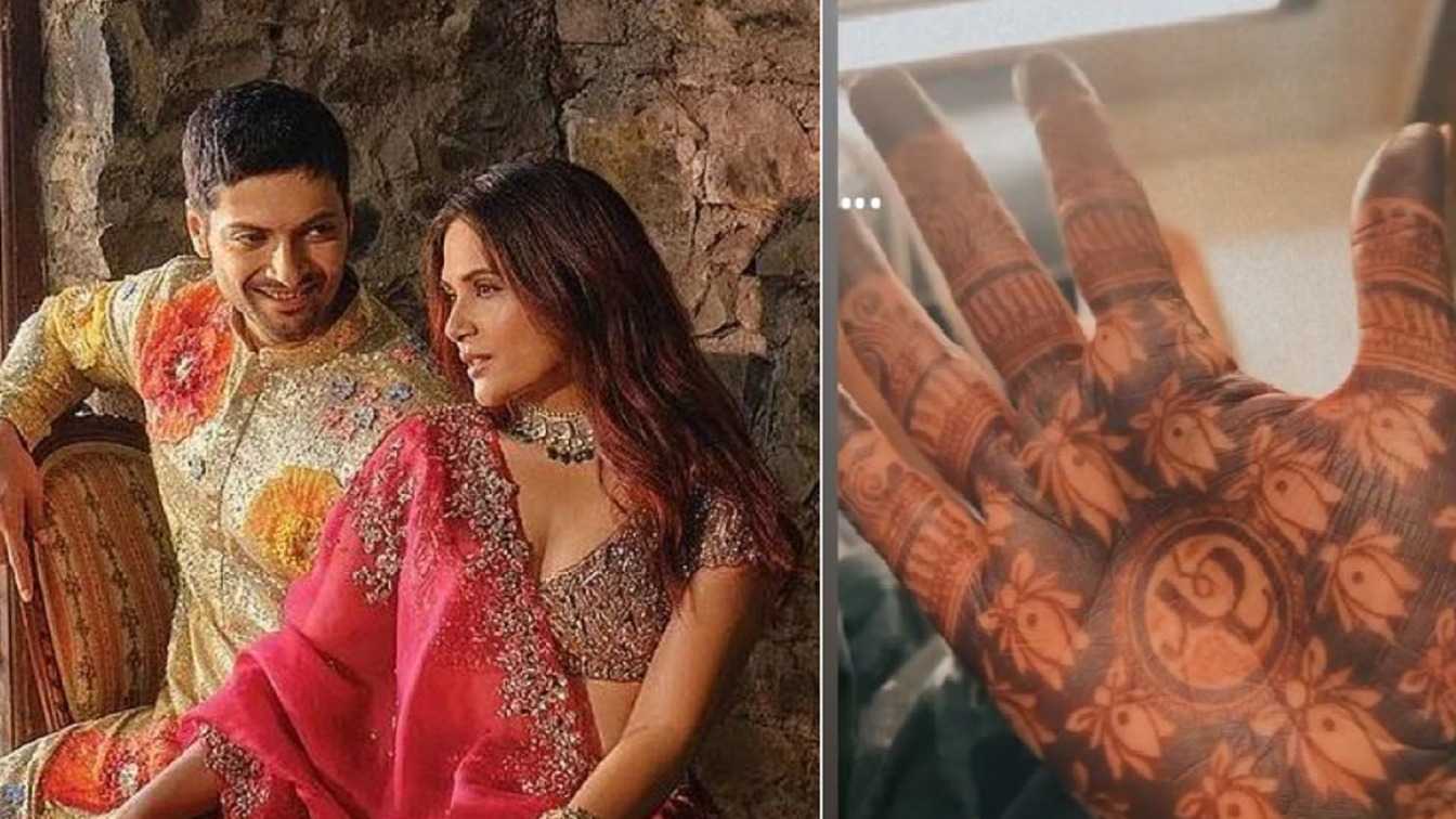 Richa Chadha-Ali Fazal wedding: Bride-to-be's mehendi features 'A&R' in the middle, has quirky cat face too; Watch