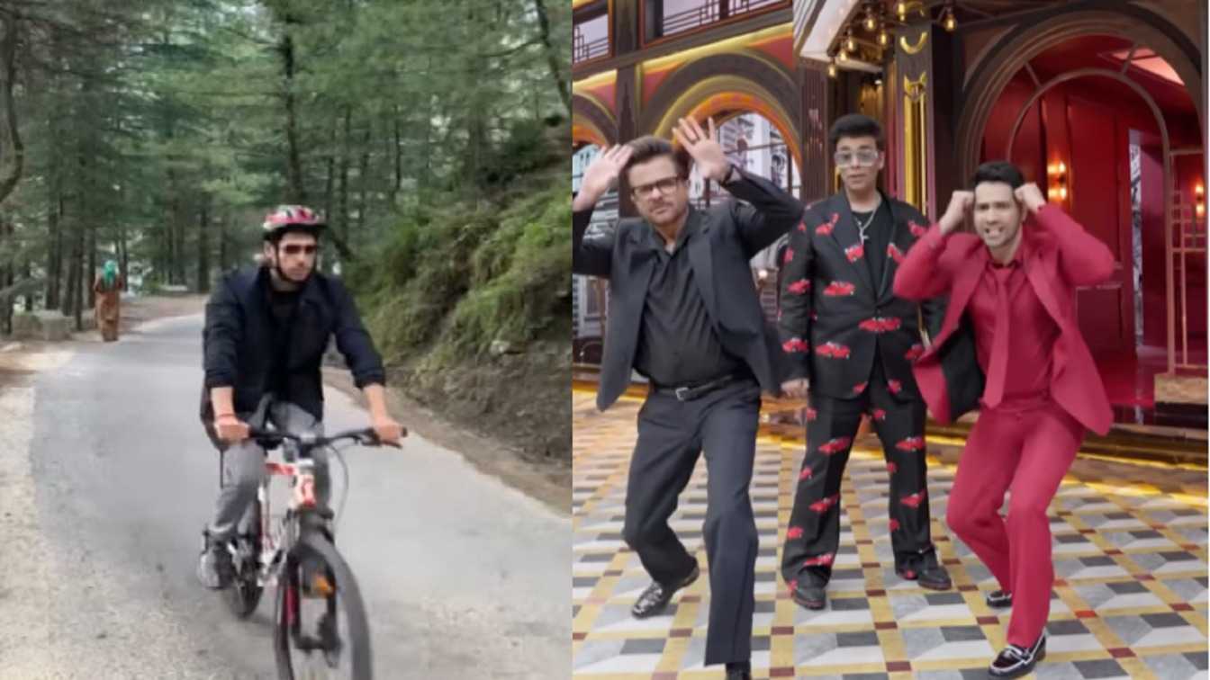 Sidharth Malhotra goes cycling in Manali amid Yodha shoot; Karan Johar grooves with Varun Dhawan and Anil Kapoor on Jugjugg Jeeyo