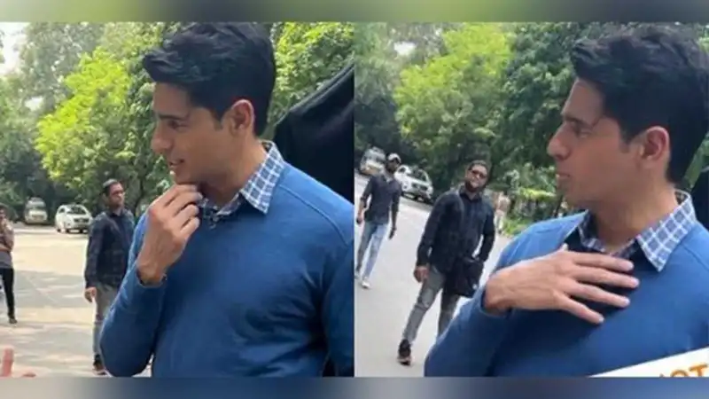 Sidharth Malhotra goes viral with these pictures from Yodha sets, see what he was caught doing between takes