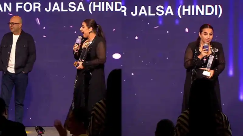 Vidya Balan hilariously goofs up winning speech for Jalsa thinking it's for Sherni: 'Dono mein performance itni achi thi sa maan bhi gaye'