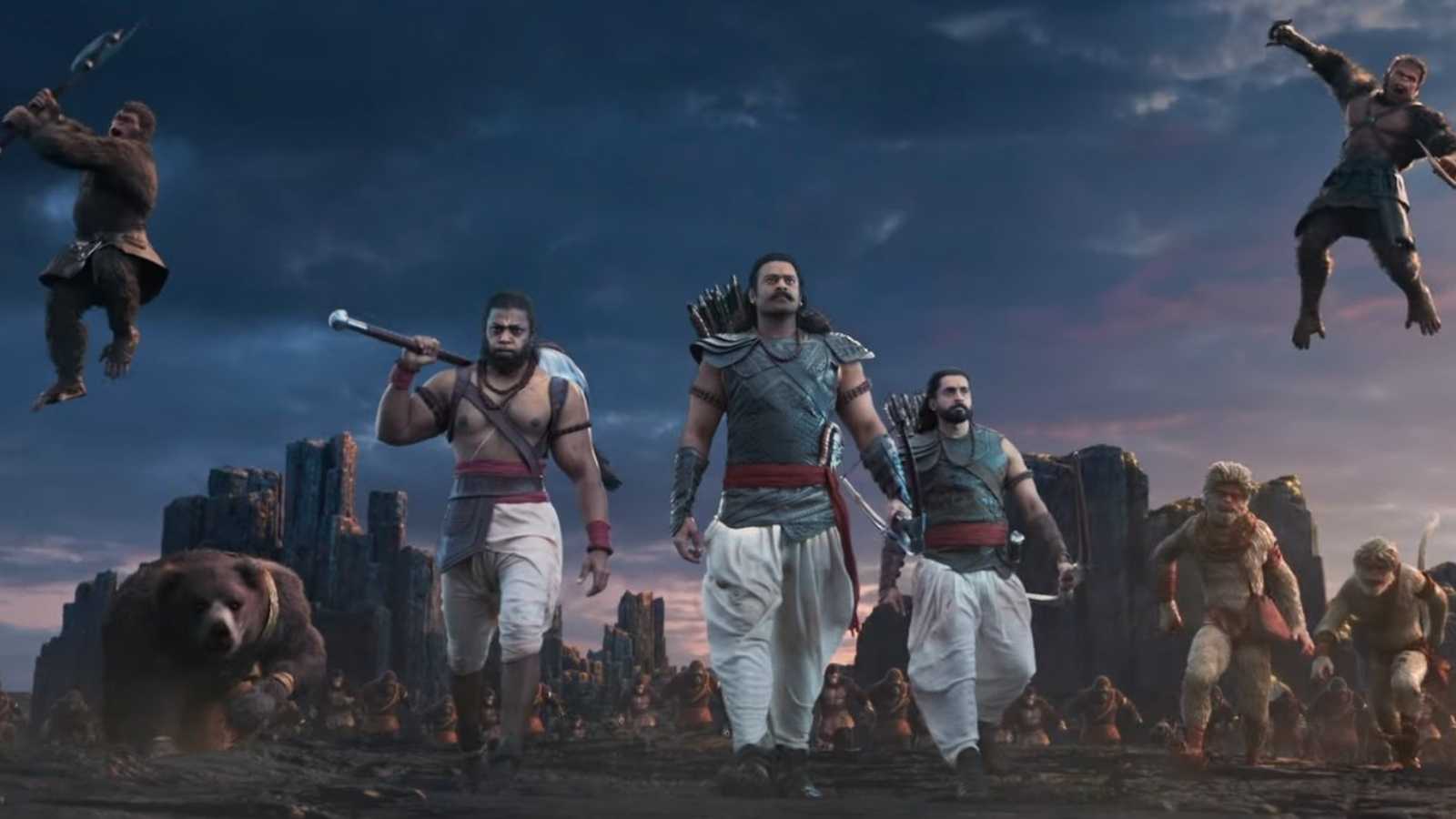 Adipurush teaser declared to be fit for 'Cartoon Network' as netizens rip apart the highly animated visuals of Prabhas' film