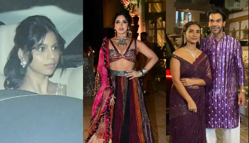 Suhana & Nysa dazzle in gold, Rajkummar and Patralekhaa make a perfect pair at Bhumi Pednekar’s Diwali Bash