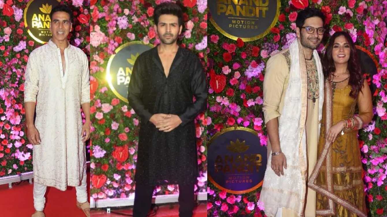 Akshay Kumar, Kartik Aaryan: These Bollywood hunks gave some tough competition to the ladies with their stylish avatar at Anand Pandit's Diwali party