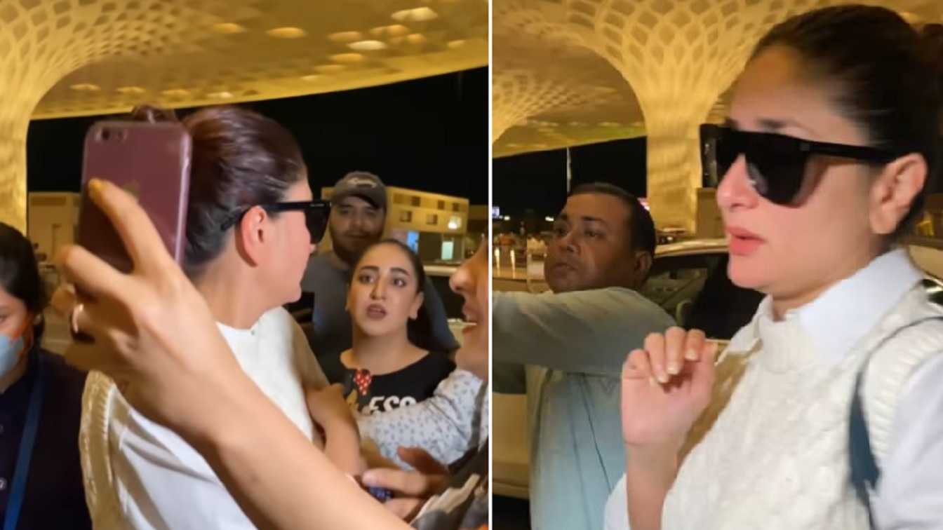 Kareena Kapoor Khan gets irritated as fans mob her at airport, here's what the actress did