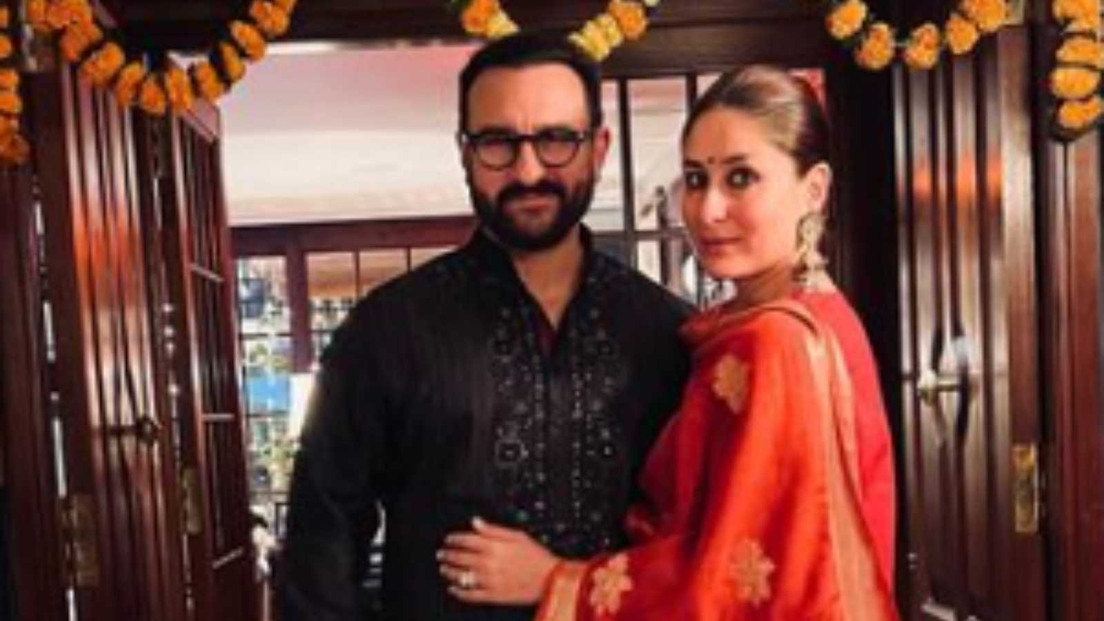 Kareena Kapoor Khan shares a glimpse of her Diwali celebration with husband Saif Ali Khan but its her son Jeh who steals the show