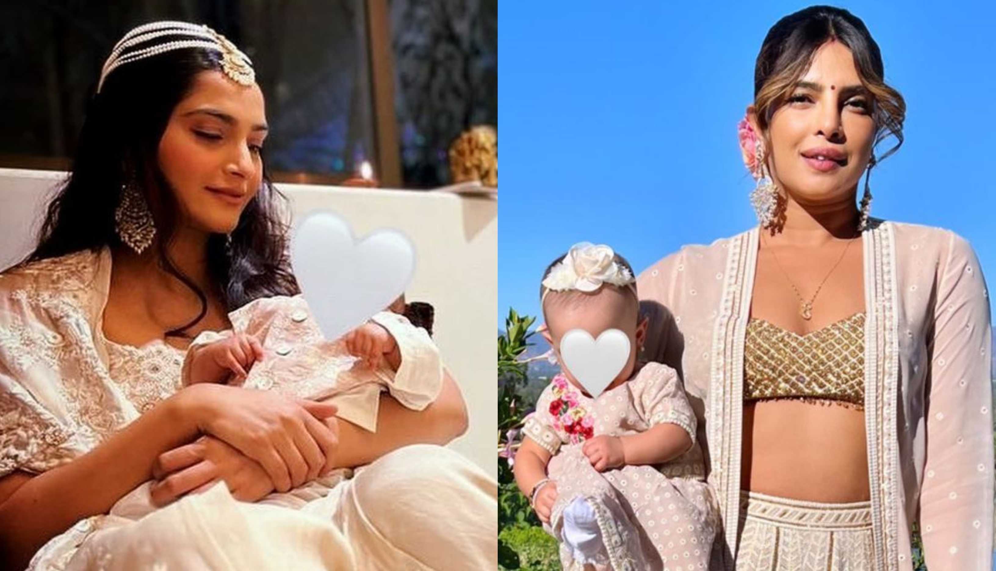 Sonam Kapoor’s unseen snap with Vayu is pure love; Malti Marie twins with Priyanka Chopra in new pics of her first Diwali