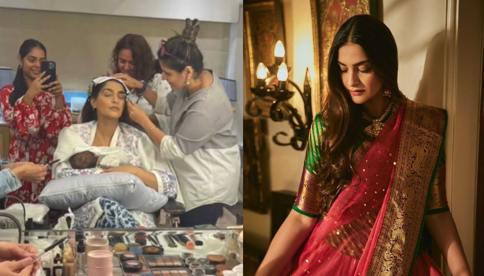 Sonam Kapoor gets ready for Karwa Chauth while holding son Vayu in her arms; reveals why she never fasted for Anand