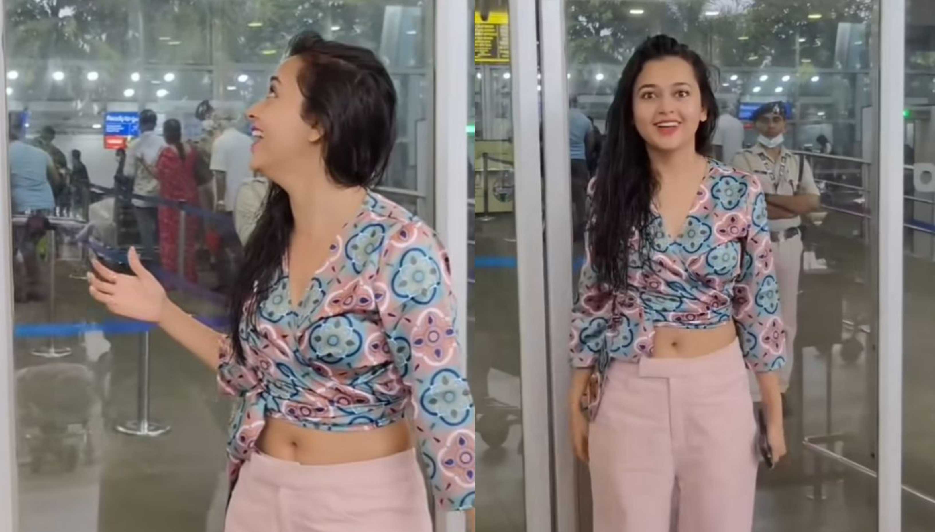 ‘Overacting ke 20rs cut hoge’: Tejasswi Prakash leaves fans in splits as she gets locked out of the airport; watch