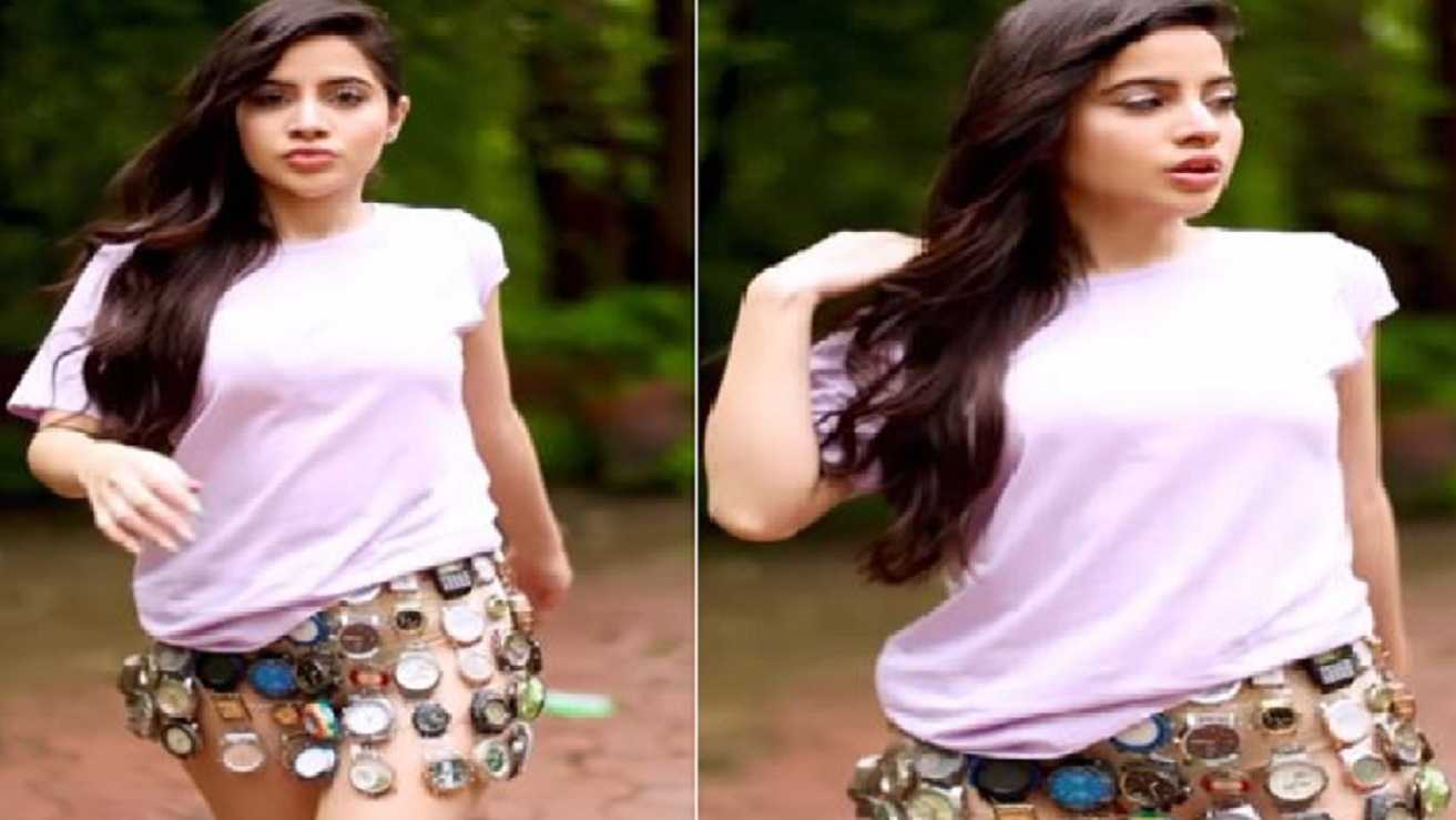 'Chalti firti time': Urfi Javed wearing a skirt made of wristwatches leaves netizens to react hilariously