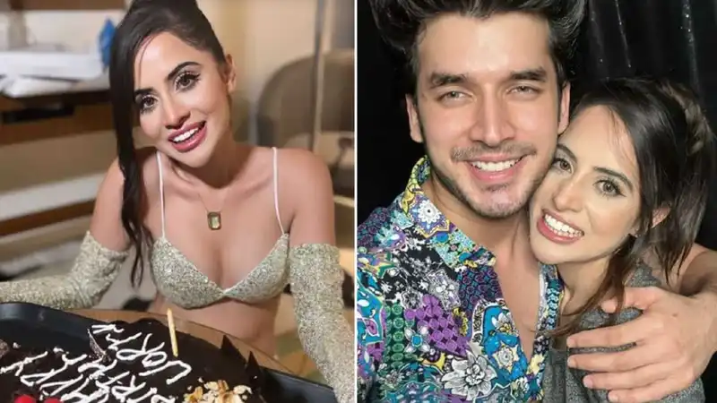 Urfi Javed celebrates her 25th birthday with her team; her ex-boyfriend Paras Kalnawat sends warm wishes