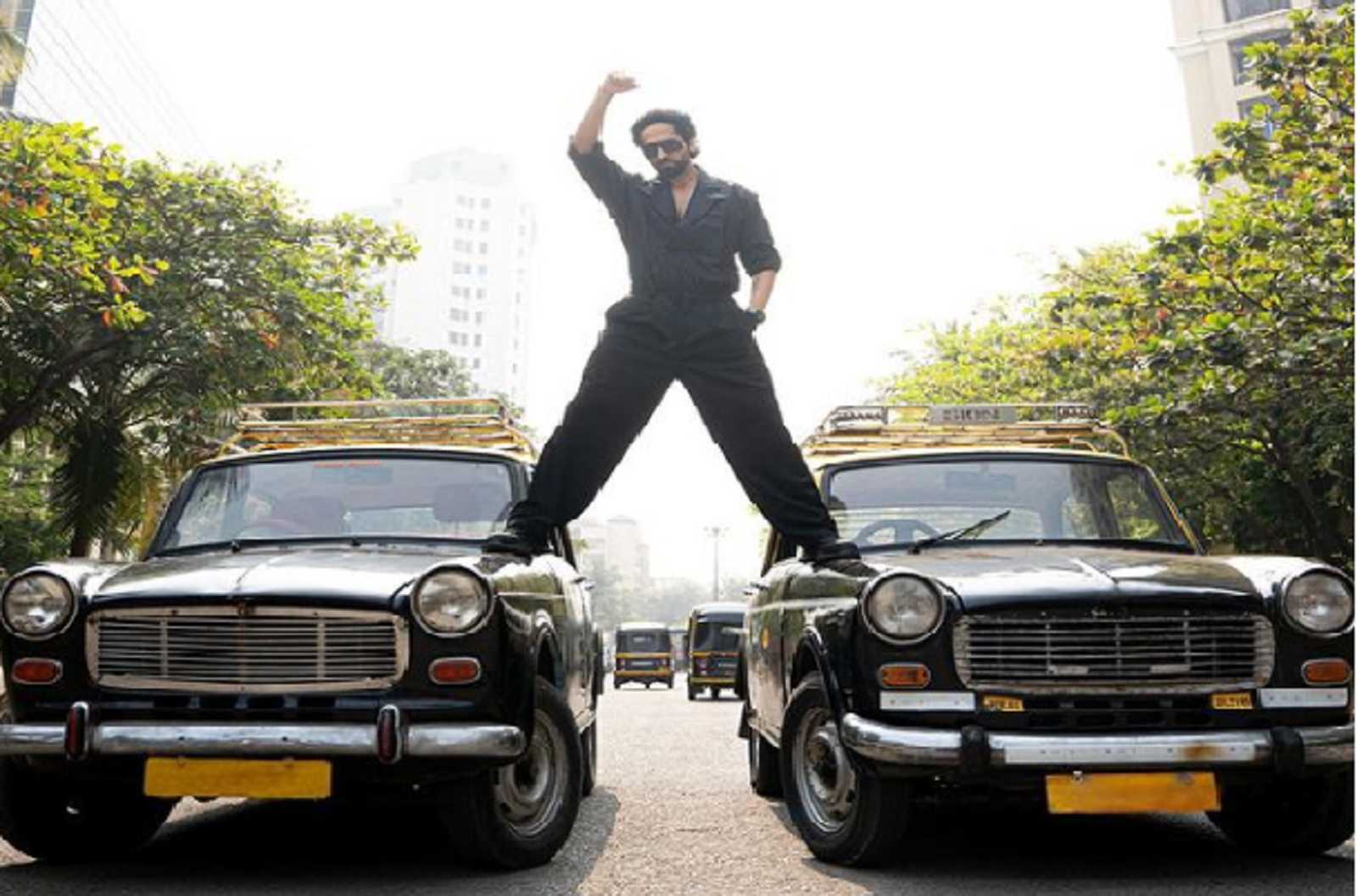 Ayushmann Khurrana pays tribute to OG Ajay Devgn by recreating his iconic action scene, netizens react