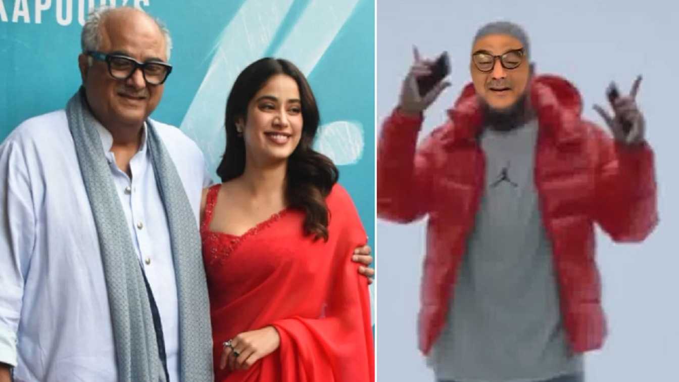 Janhvi Kapoor fulfills dad Boney Kapoor's dream of becoming an actor in this quirky birthday video