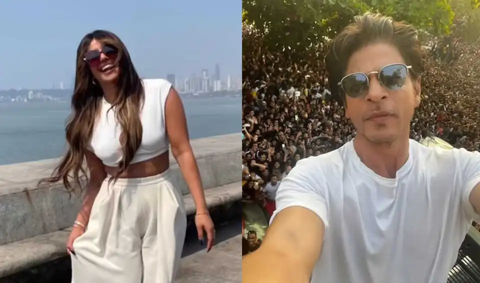 Priyanka Chopra makes a pit stop at a special spot during Mumbai trip; Shah Rukh Khan celebrates birthday with fans