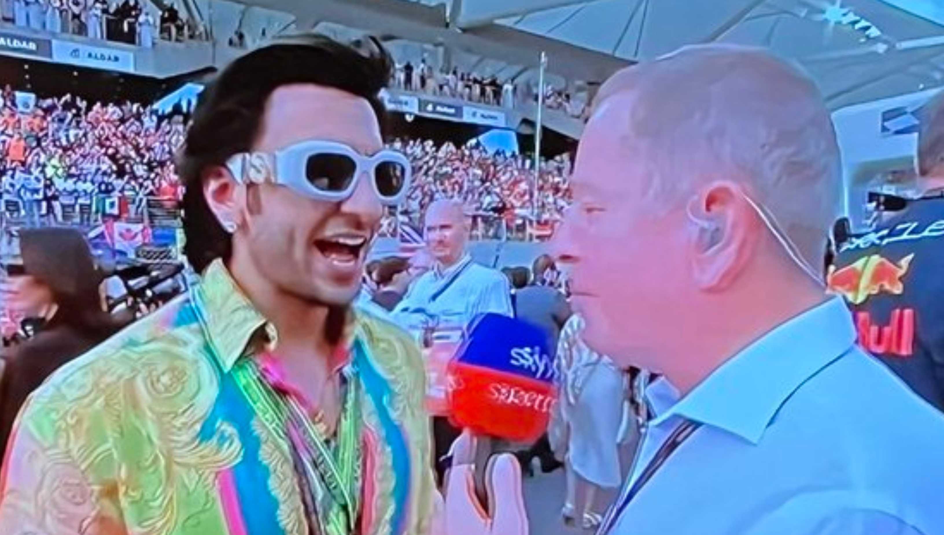 Ranveer Singh’s humility leaves fans gushing after F1 commentator Martin Brundle ‘momentarily’ forgets him; watch