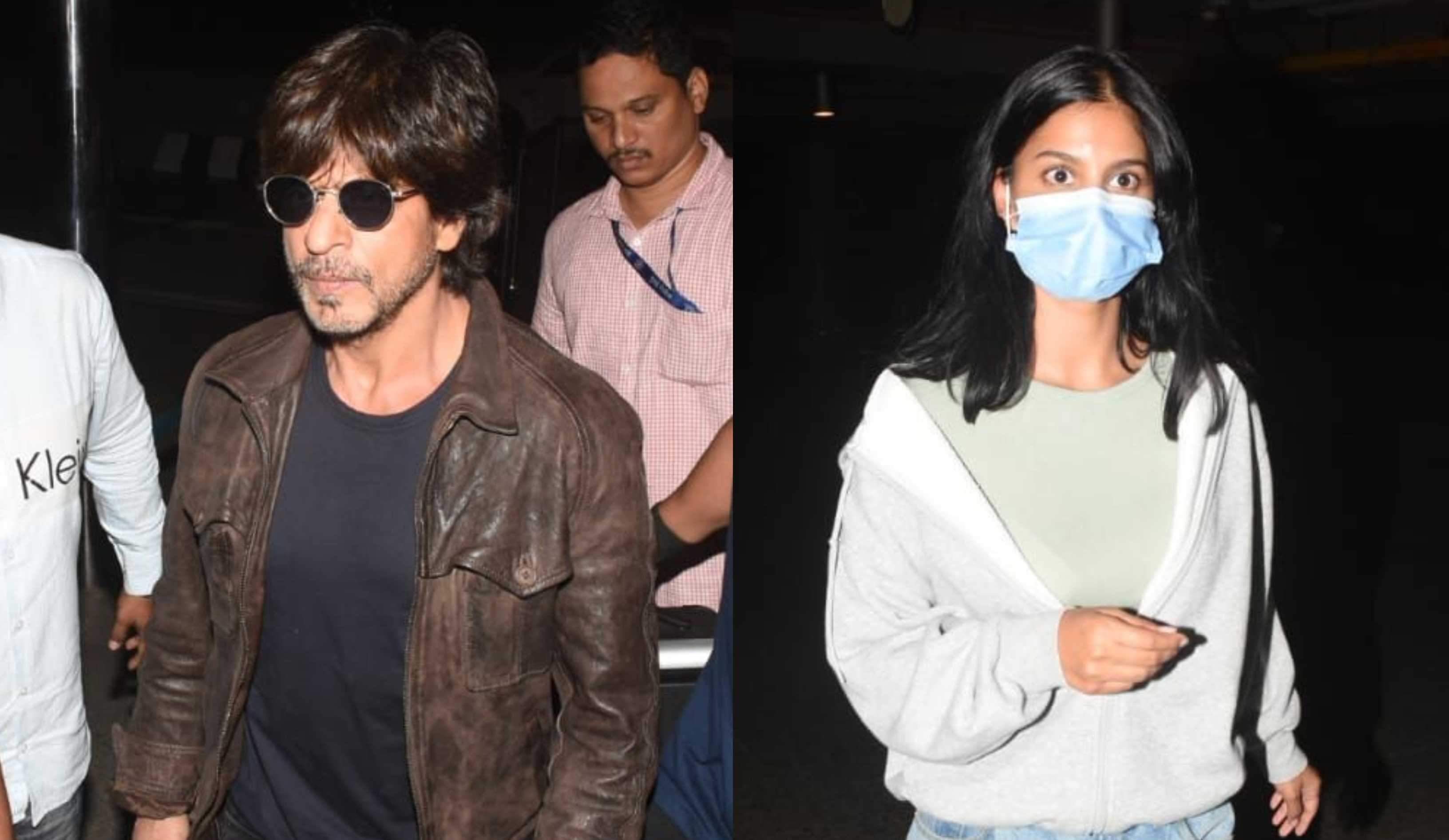 Shah Rukh Khan jets off to Saudi Arabia; daughter Suhana Khan gets followed by fans at the airport