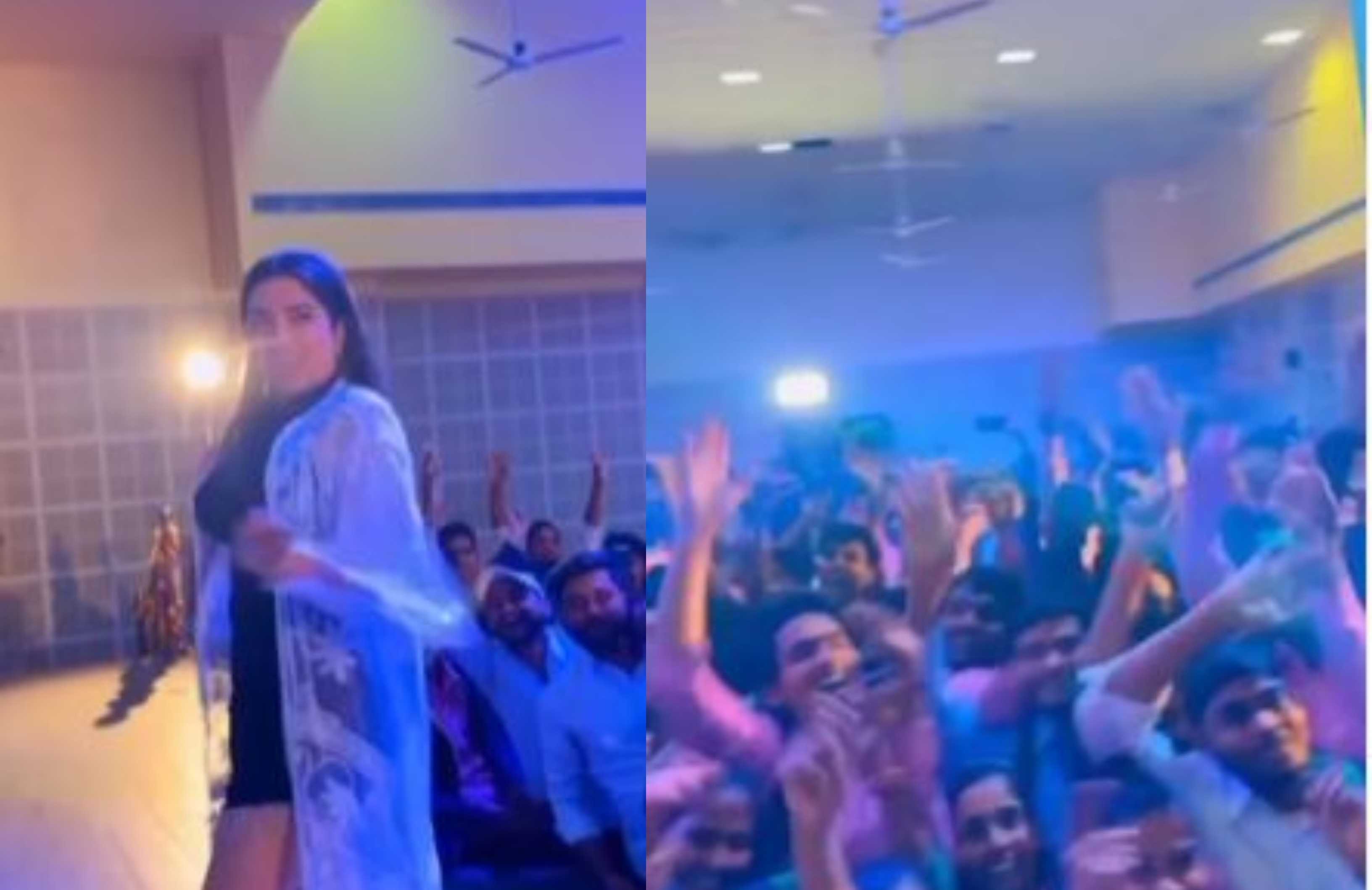 आम्रपाली दुबे ने कॉलेज स्टूडेंट्स के साथ किया 'पतली कमरियया' सॉन्ग, वायरल हुआ वीडियो
