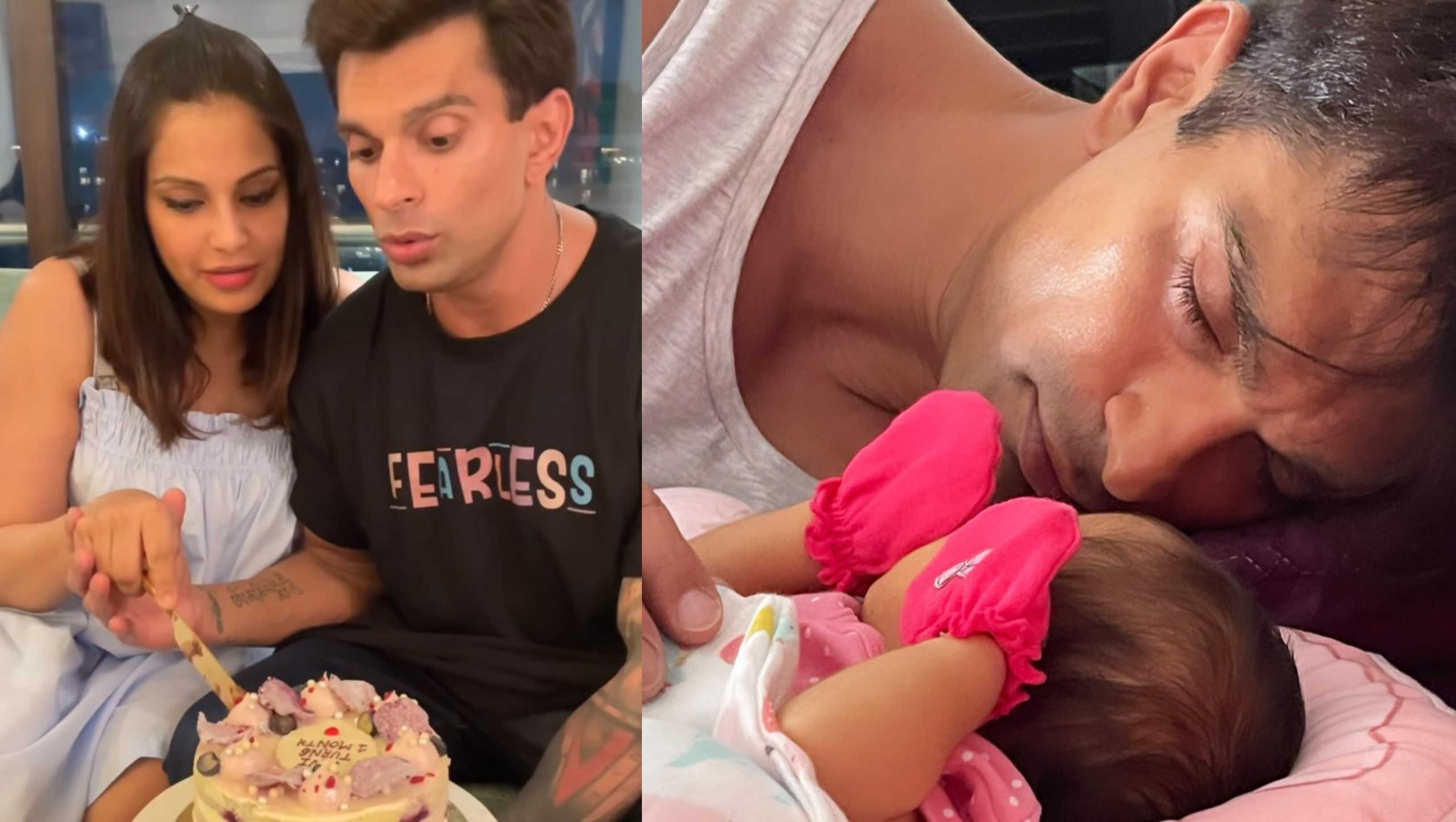 Proud parents Bipasha Basu and Karan Singh Grover celebrate as daughter Devi turns a month old; netizens are divided