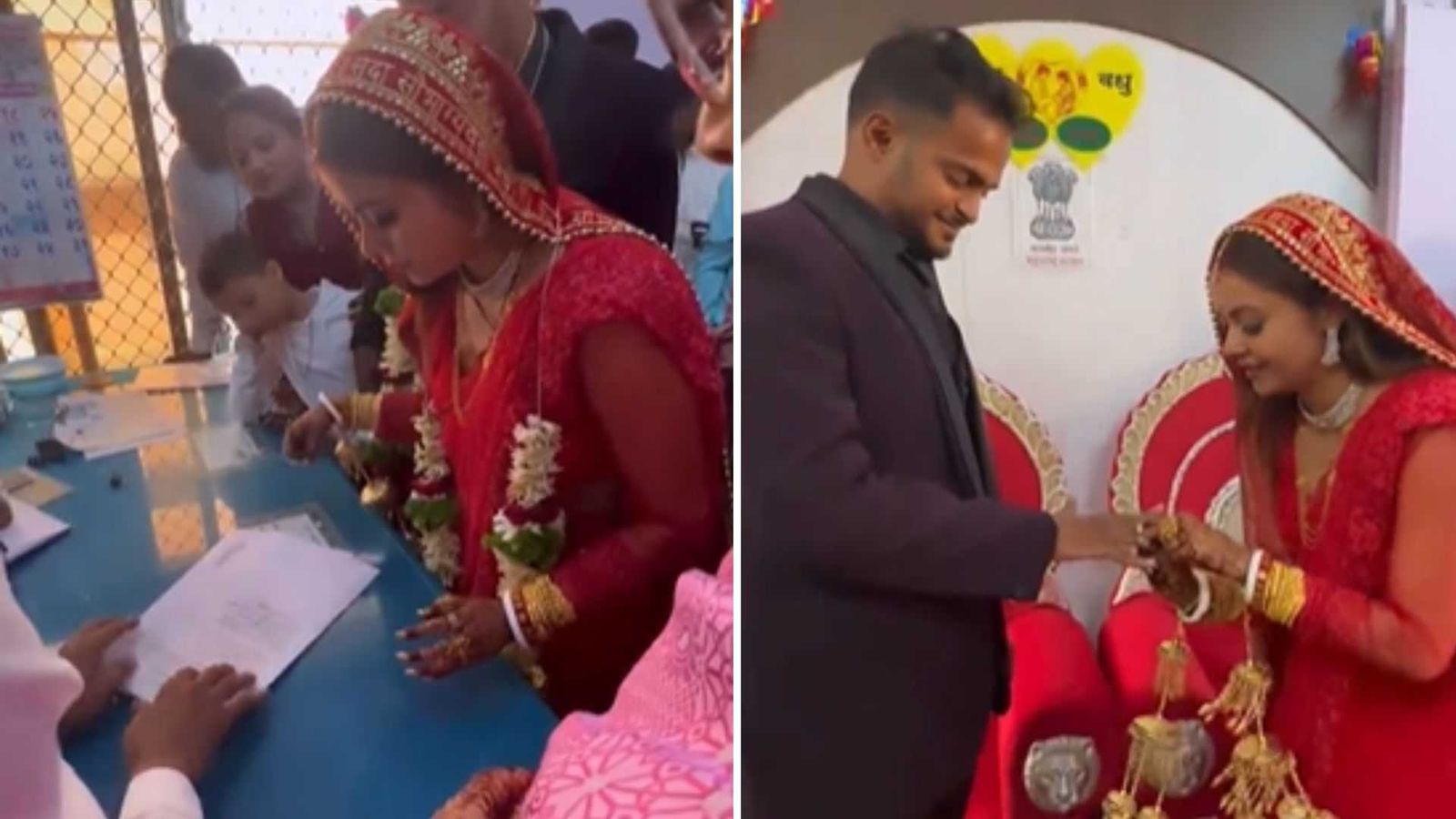 'Itne paise wale hoke bhi court me shaadi kia?': Devoleena Bhattacharjee shares marriage video, netizens slam her