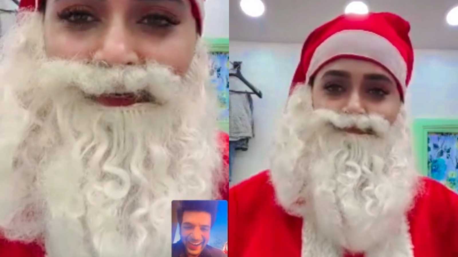 Tejasswi Prakash makes Karan Kundrra smile dressed as Santa Claus, her adorable dancing is the best thing you'll see on Christmas