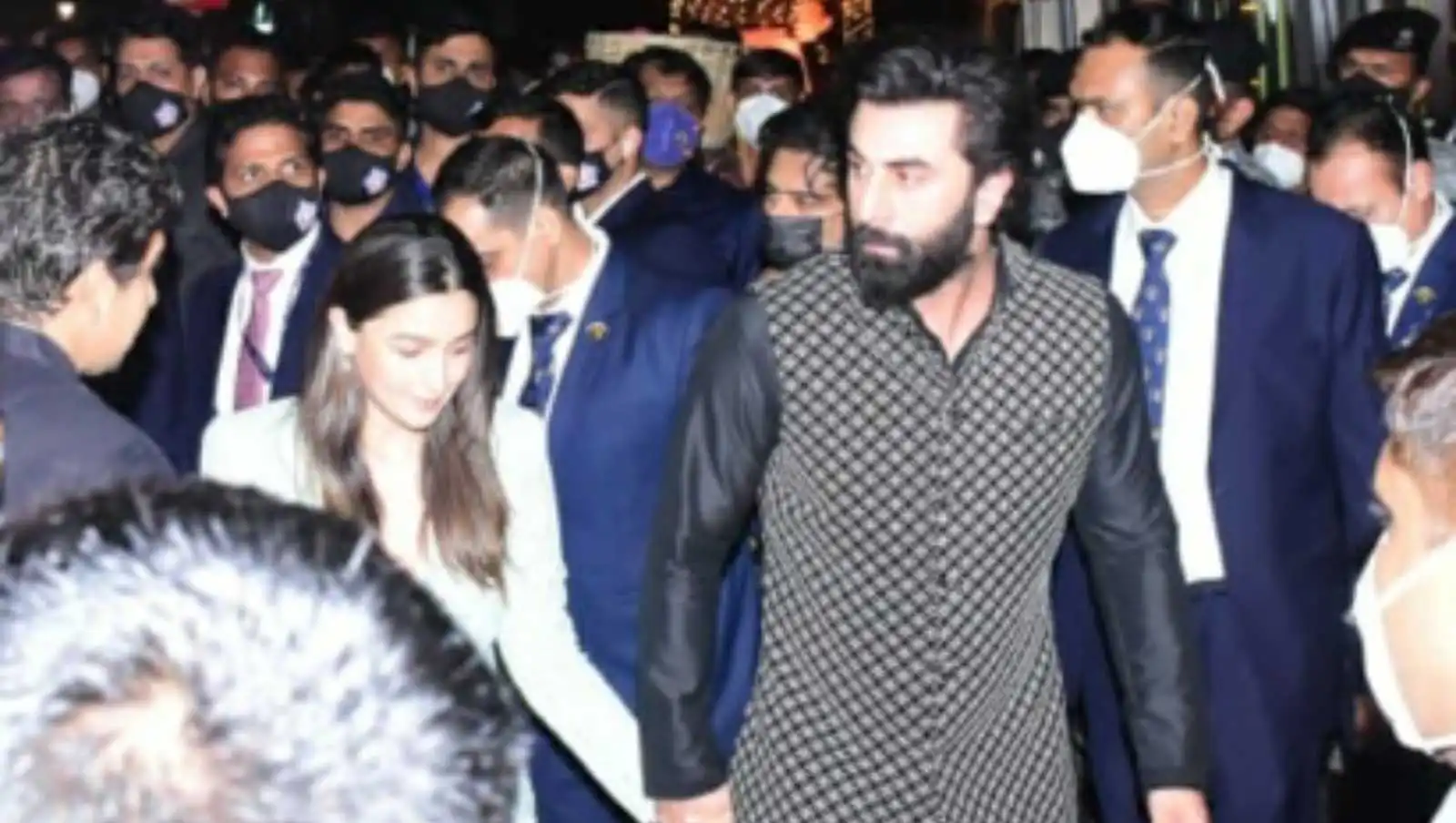 Shah Rukh Khan & Salman Khan refuse to get clicked at the Ambani bash but Ranbir and Alia steal the show hand in hand , see pics