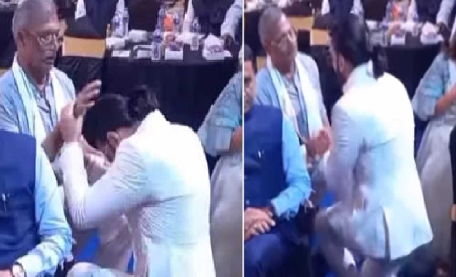 'Jabardasti aashirwaad, he is pathetic joker': Ranveer Singh brutally trolled for touching Nana Patekar's feet