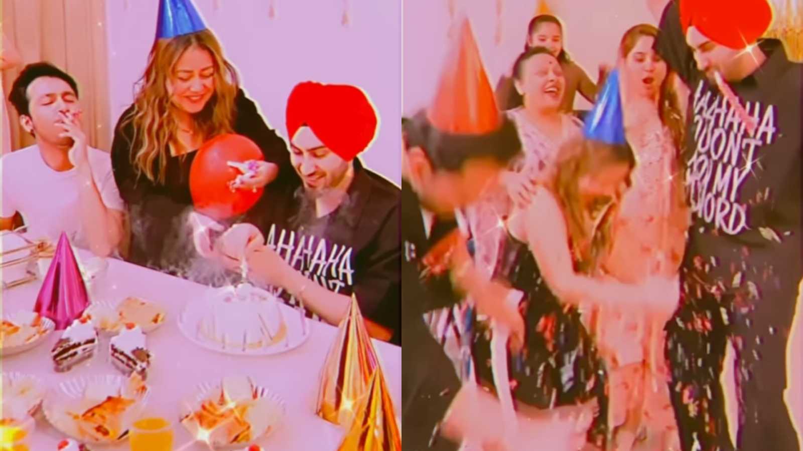 Rohanpreet Singh enjoys a 90s style birthday party at home, wife Neha Kakkar showers him with love; Watch video